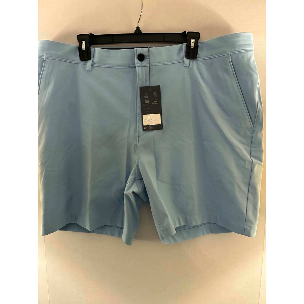 VRST Mens 42 Long Drive Chino Golf‎ Shorts Blue Wind Stretch Performance NWT